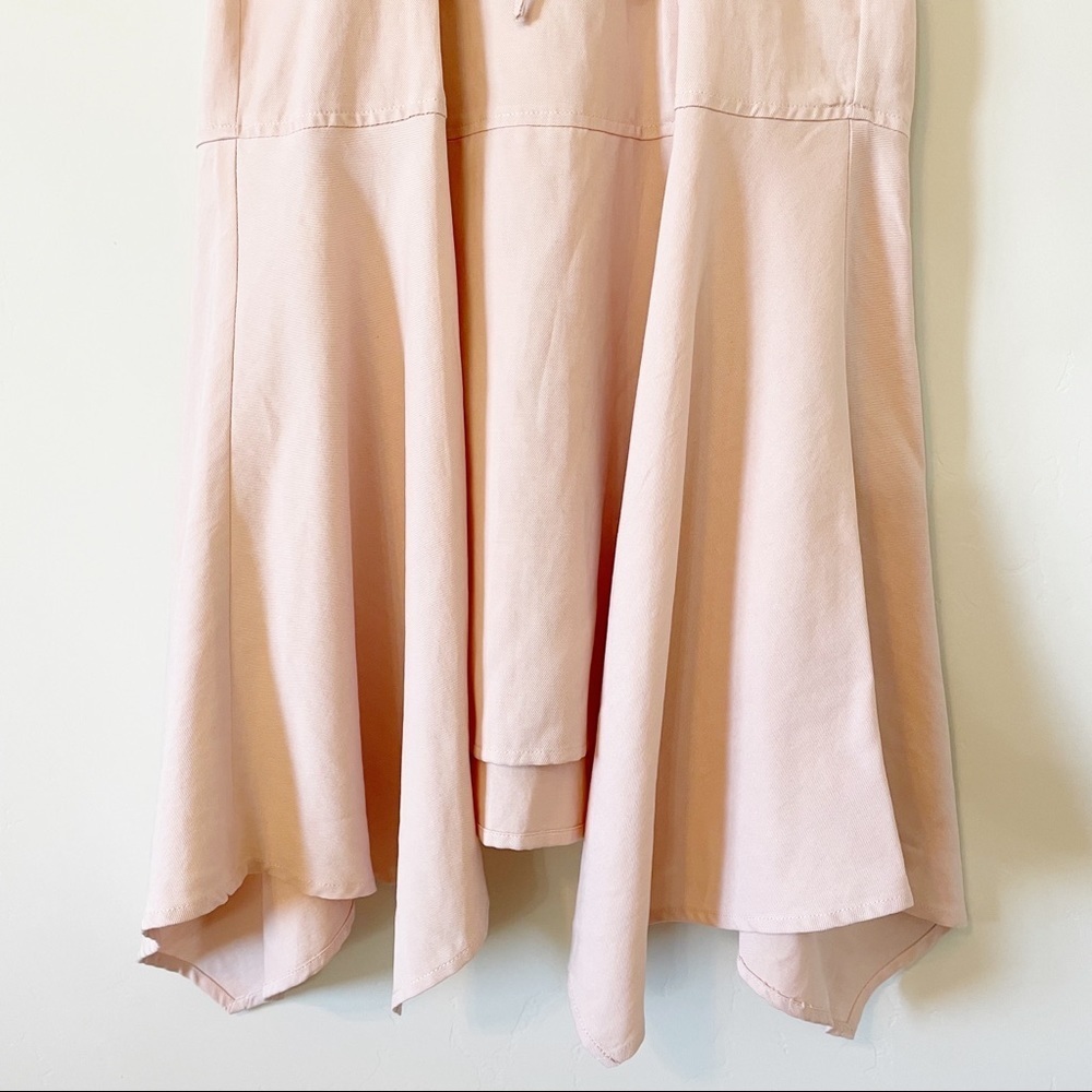 ULLA JOHNSON Otille Dress Lace up Handkerchief hem - Picture 9 of 16